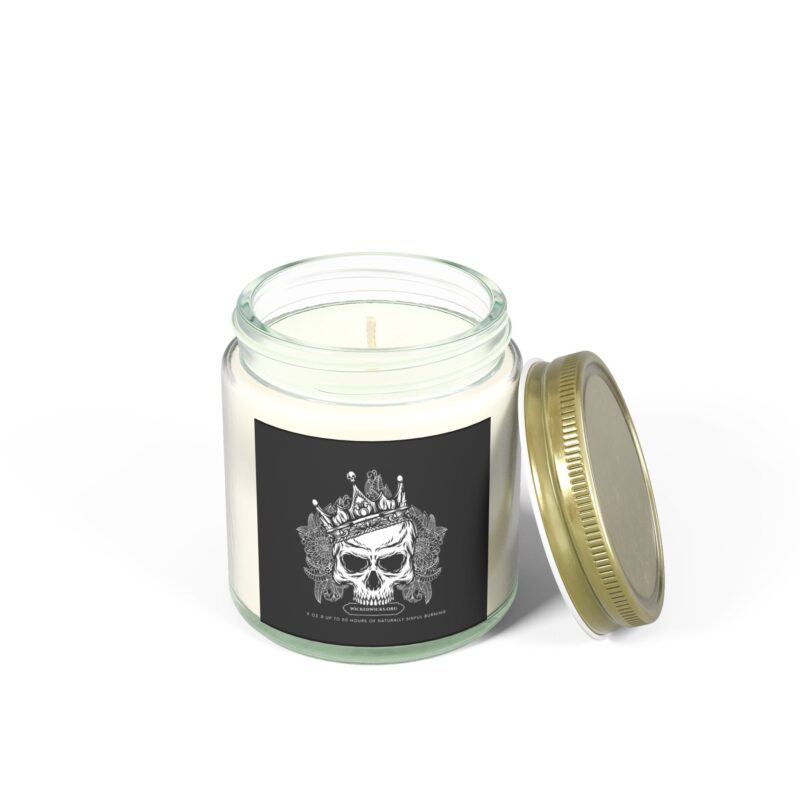 King Skull Wicked Wicks, Skull Candle, Gothic Candle, Unique Skull Decor - Image 2