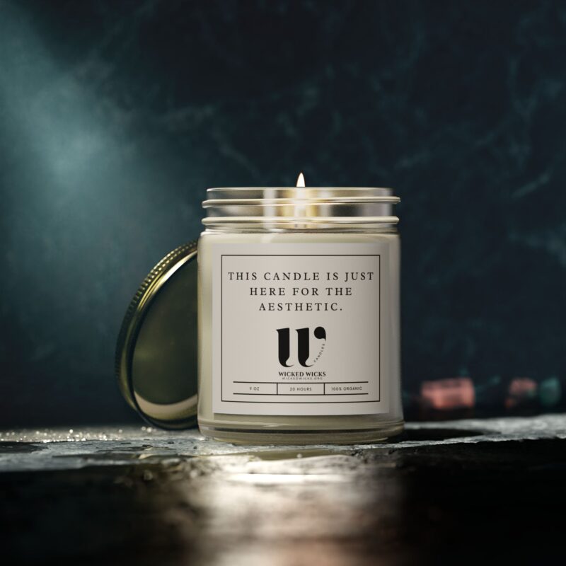 This candle is just here for the aesthetic (9oz) - Image 4